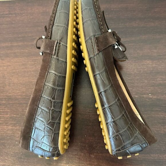 Ralph Lauren leather loafer In brown size 6B new - Picture 14 of 14